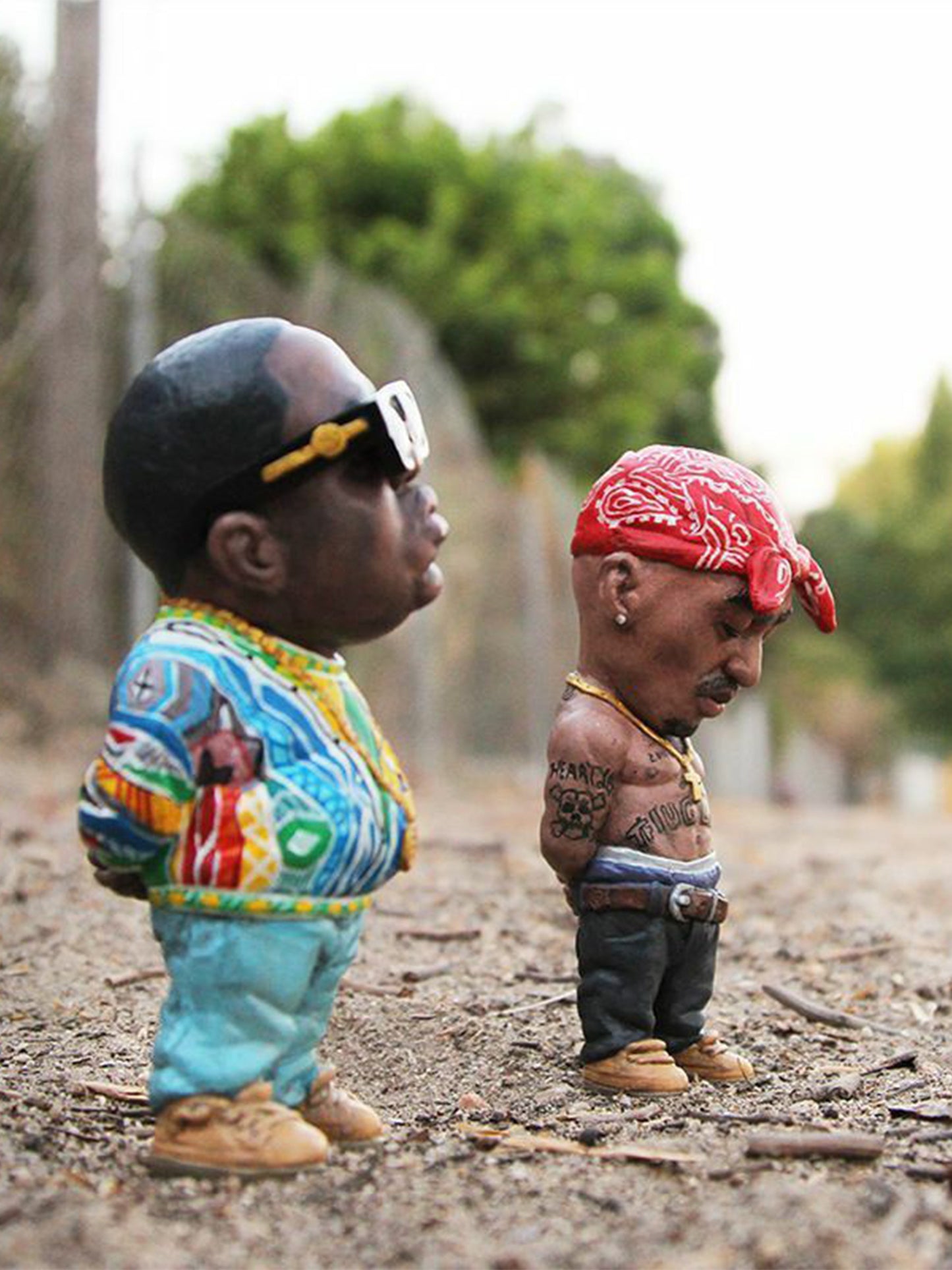 BIGGIE & TUPAC FIGURINES